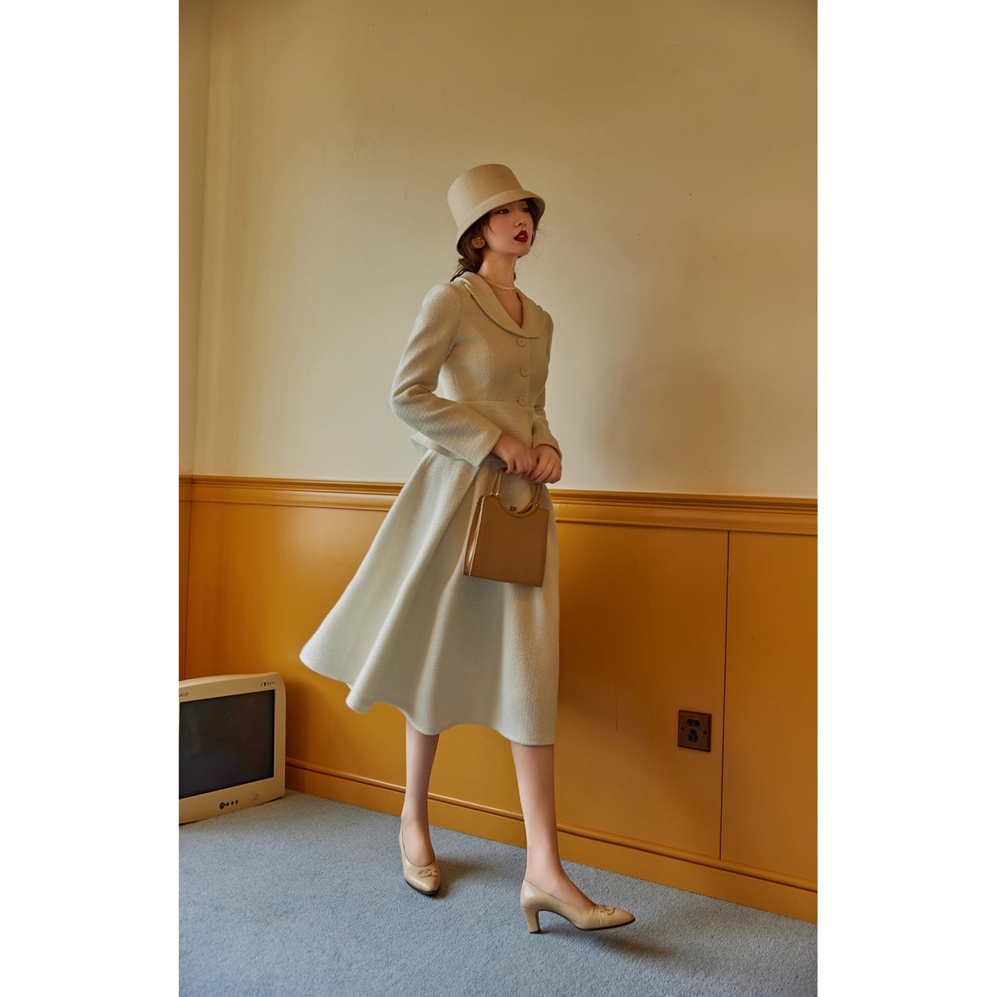 Actress Retro Jacket and Hepburn Skirt