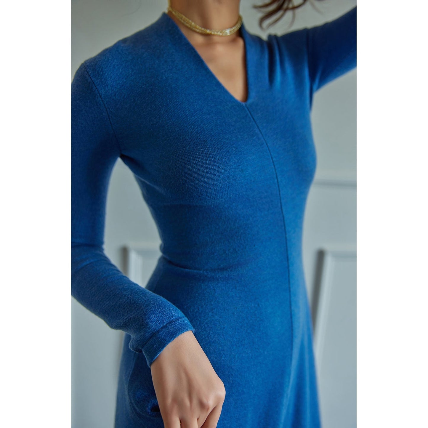 one tone knit dress