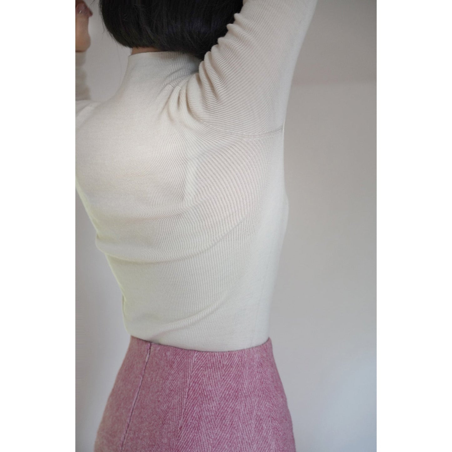 Bottleneck multicolor slim sweater