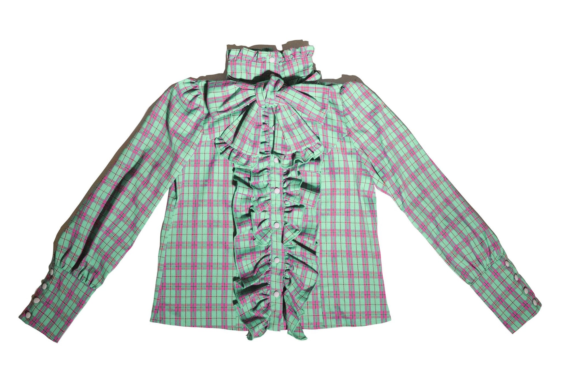 CATCOCOON - Humanoid Gift Box - Christmas Plaid Lolita Blouse & SK