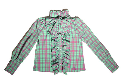 CATCOCOON - Humanoid Gift Box - Christmas Plaid Lolita Blouse & SK