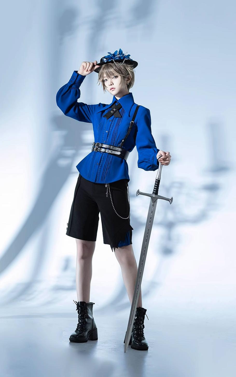 Princess Chronicles - Black Dragon - Gothic Lolita Shirt Retro Elegant Blouse Multicolors