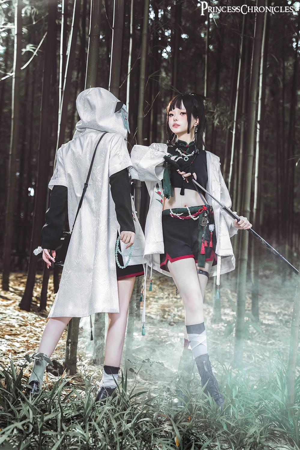 Princess Chronicles - Bamboo Panda - Han Lolita Shirt Full Set Chinese Style Unisex Set