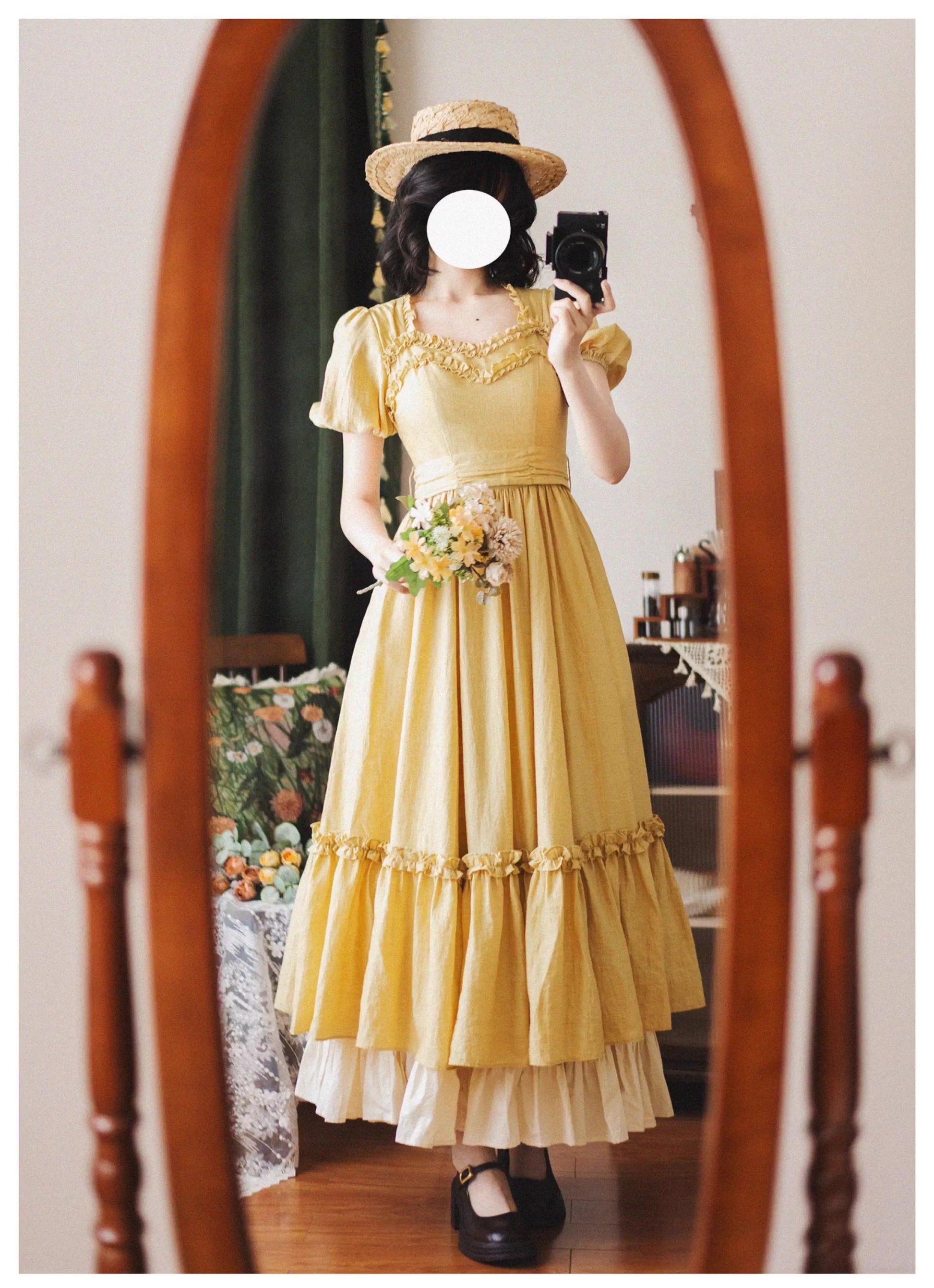 Forest Wardrobe - Forest Pastoral - Elegant Lolita Square Neck Long OP