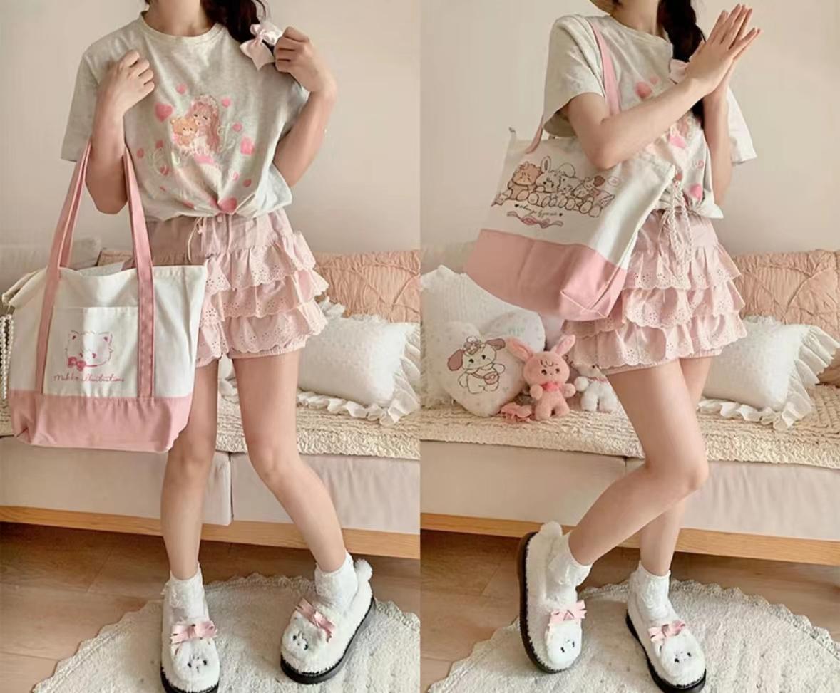 Sheep Puff - Mikko Rolled - Winter Lolita Shoes Warm Fleece Shoes