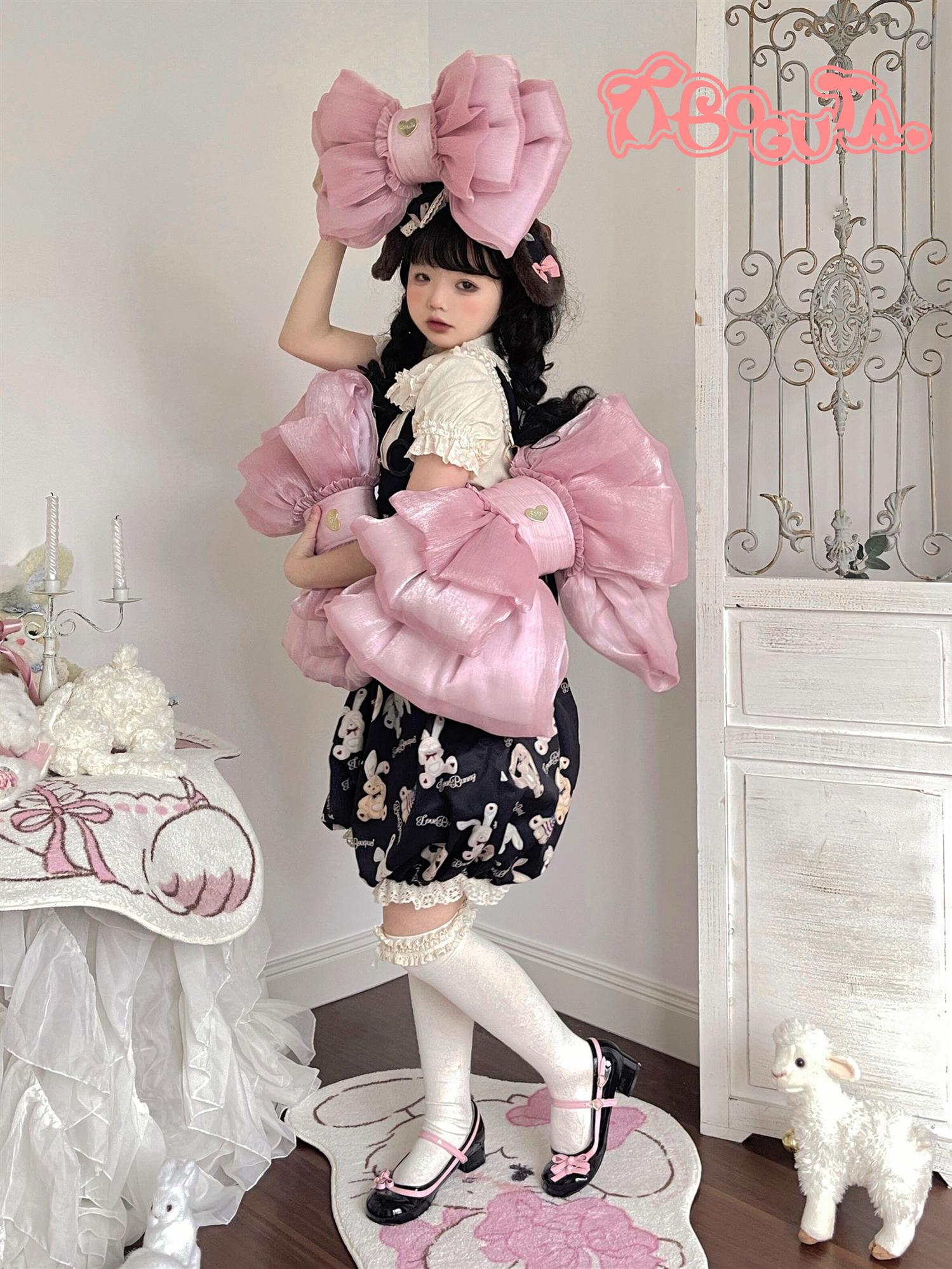 Boguta - Satin Butterfly Bow Bag Versatile Elegance Lolita Bag