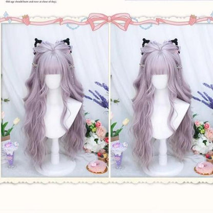 Dalao Home - Poi Balls - Sweet Lolita Wig Long Curly Purple Wigs