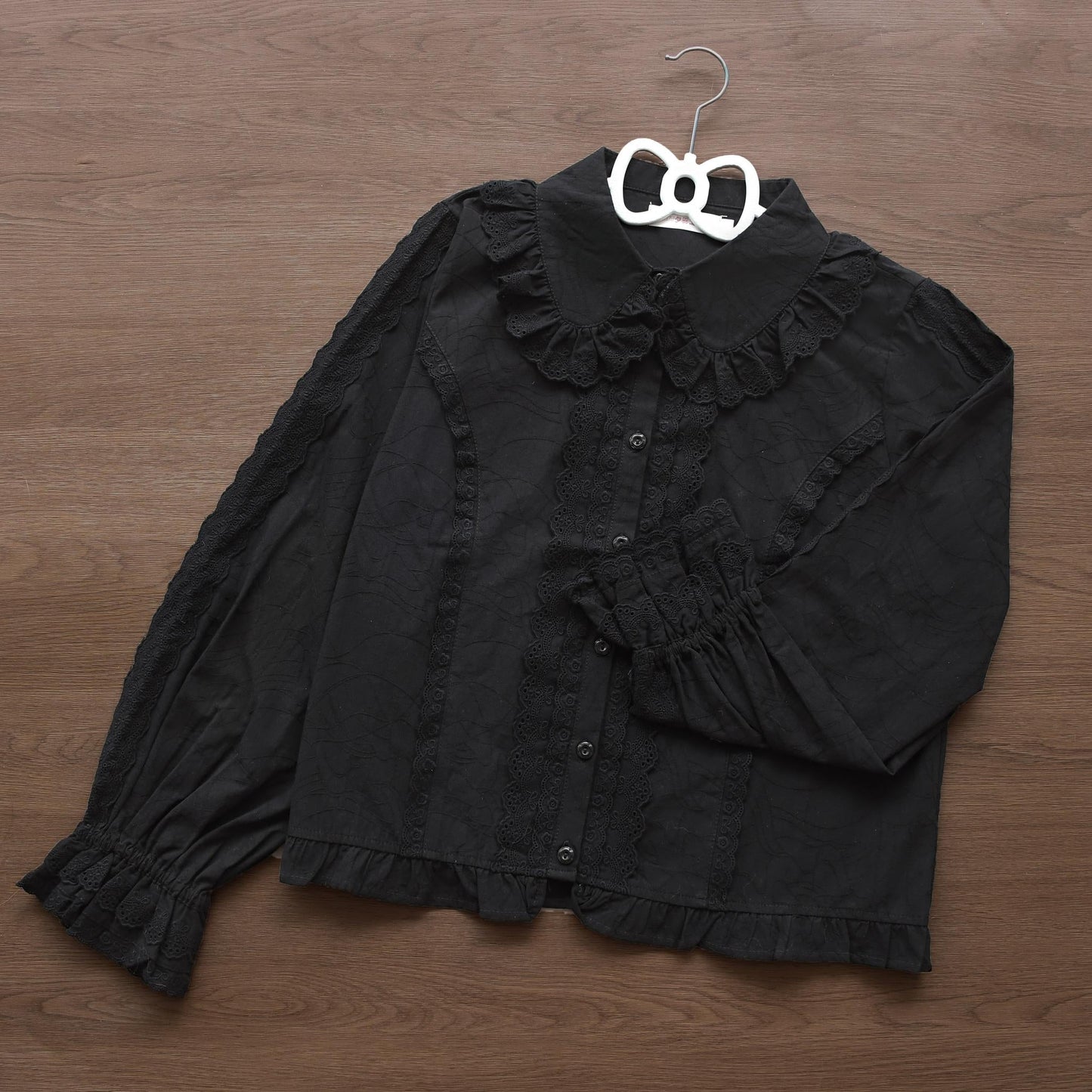 MIST - Lily - Kawaii Lolita Blouse Soft Girl Bubble Puff Sleeve