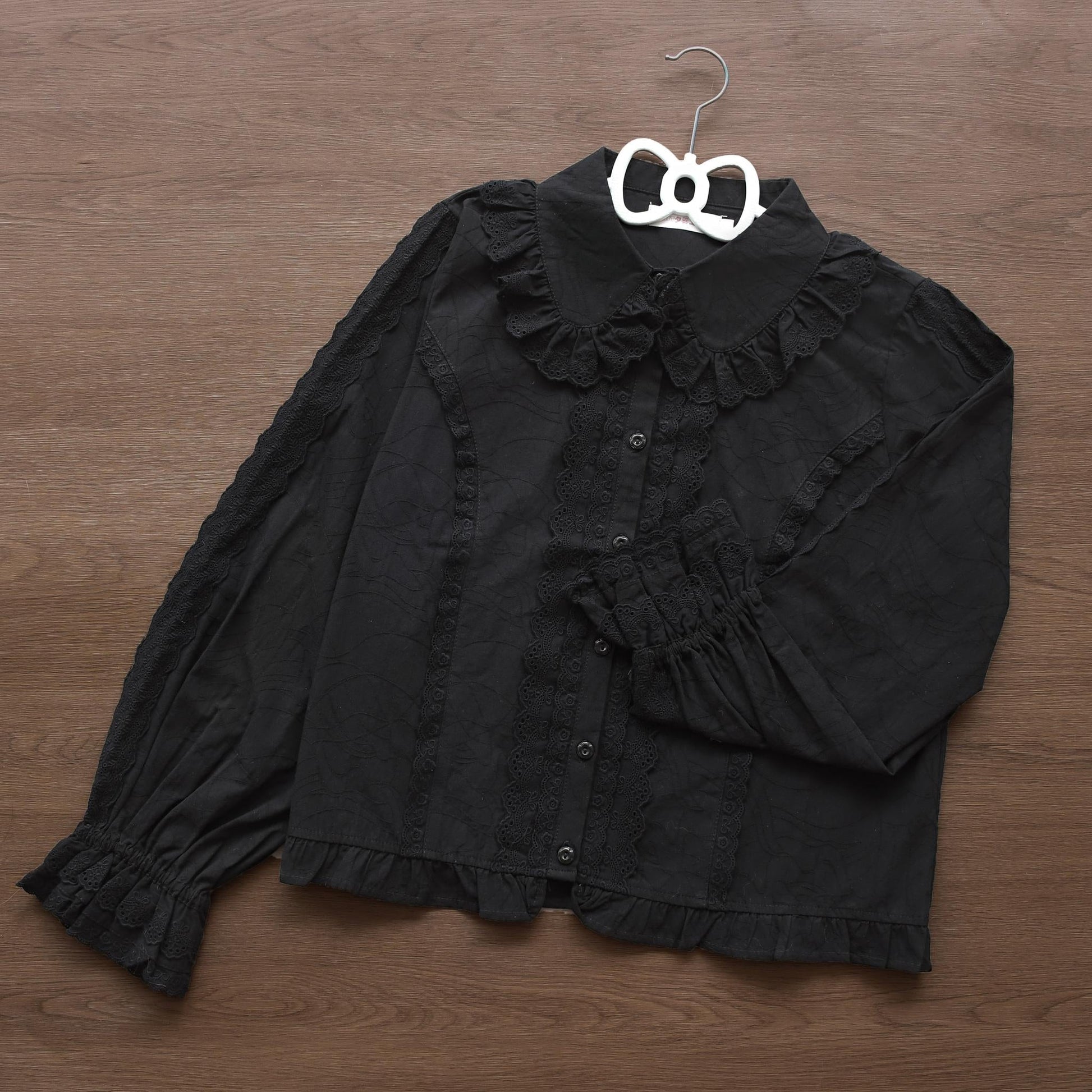 MIST - Lily - Kawaii Lolita Blouse Soft Girl Bubble Puff Sleeve