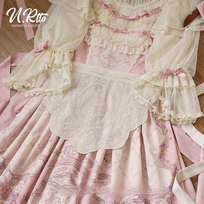 Urtto - Rococo - Spring Vintage Doll Lolita OP Dress with Light Upper