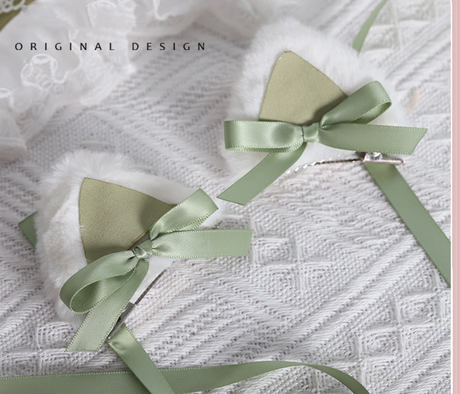 Their Past Decorations - Sweet Lolita Cat Ear Hairband