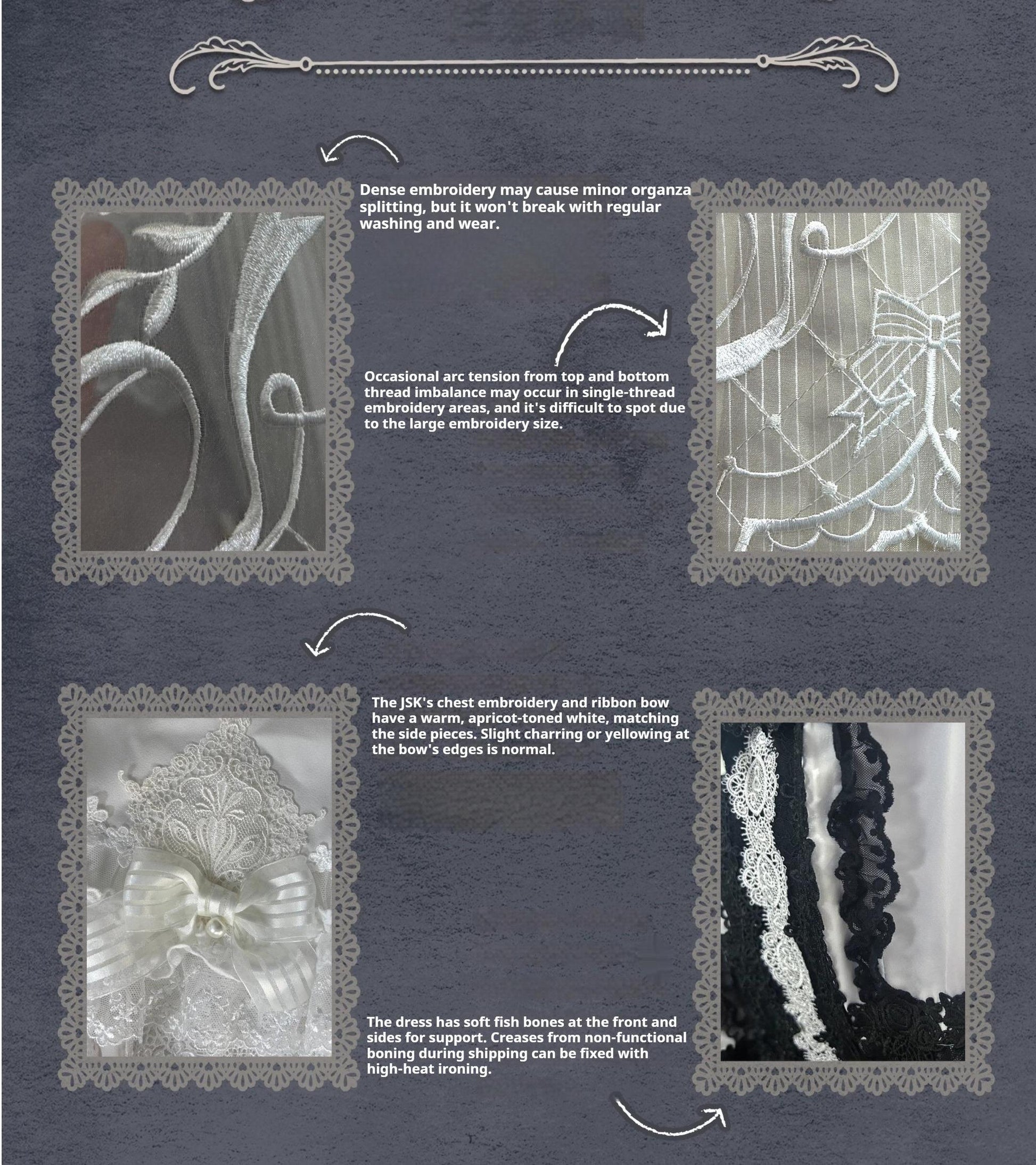 AuroraBorealis - Moonshadow - Gorgeous Wedding Lolita Dress Set Embroidered JSK SK and Bodice