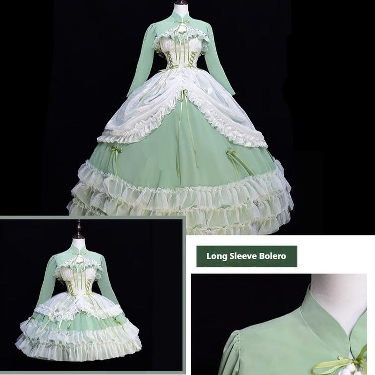Daydream Whisper - Toting Basil - Wedding Lolita Dress Accessories Bolero Necklace Cuffs Side Clip