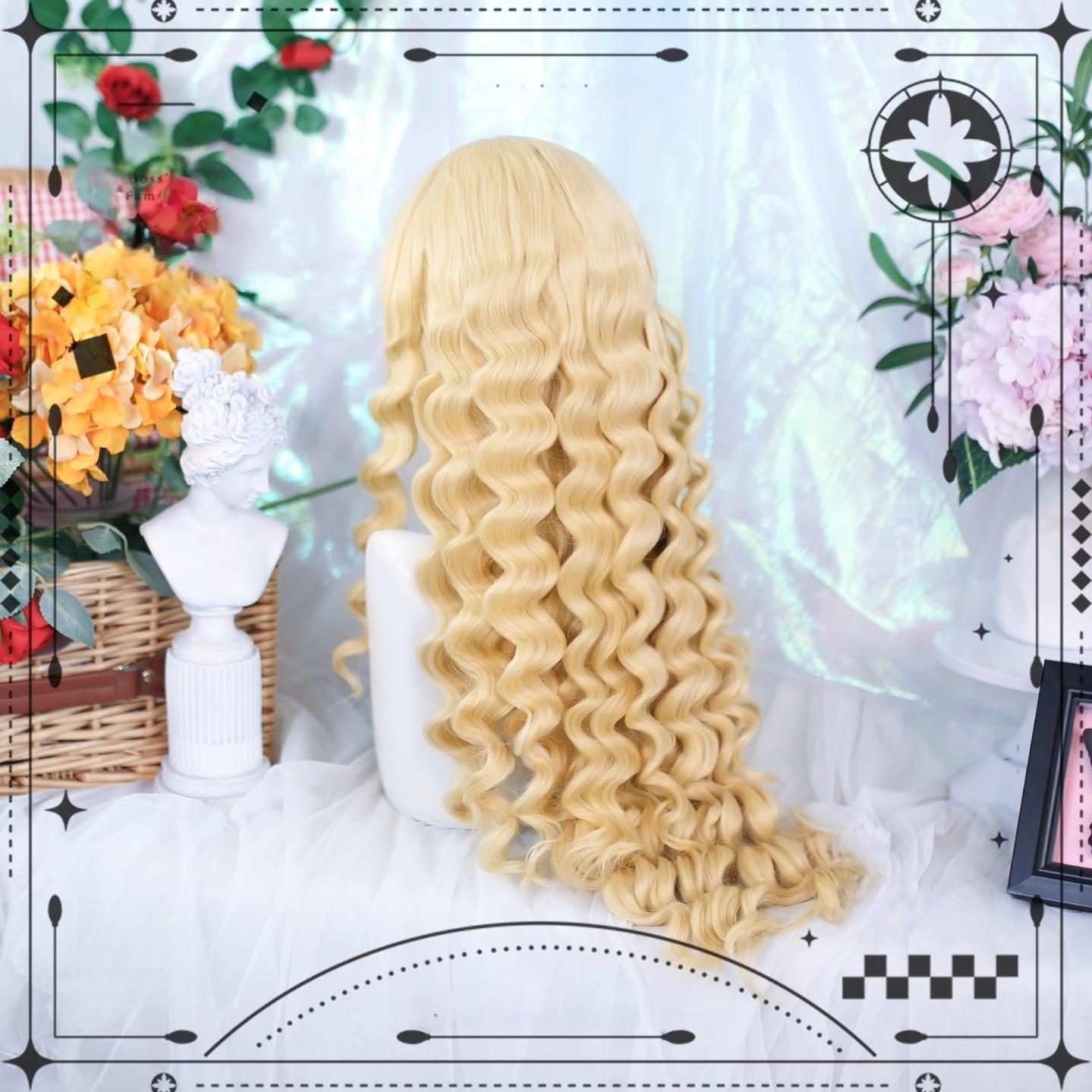 Dalao Home - Fluffy Cloud - Sweet Lolita Long Curly Wigs, Roman Curls