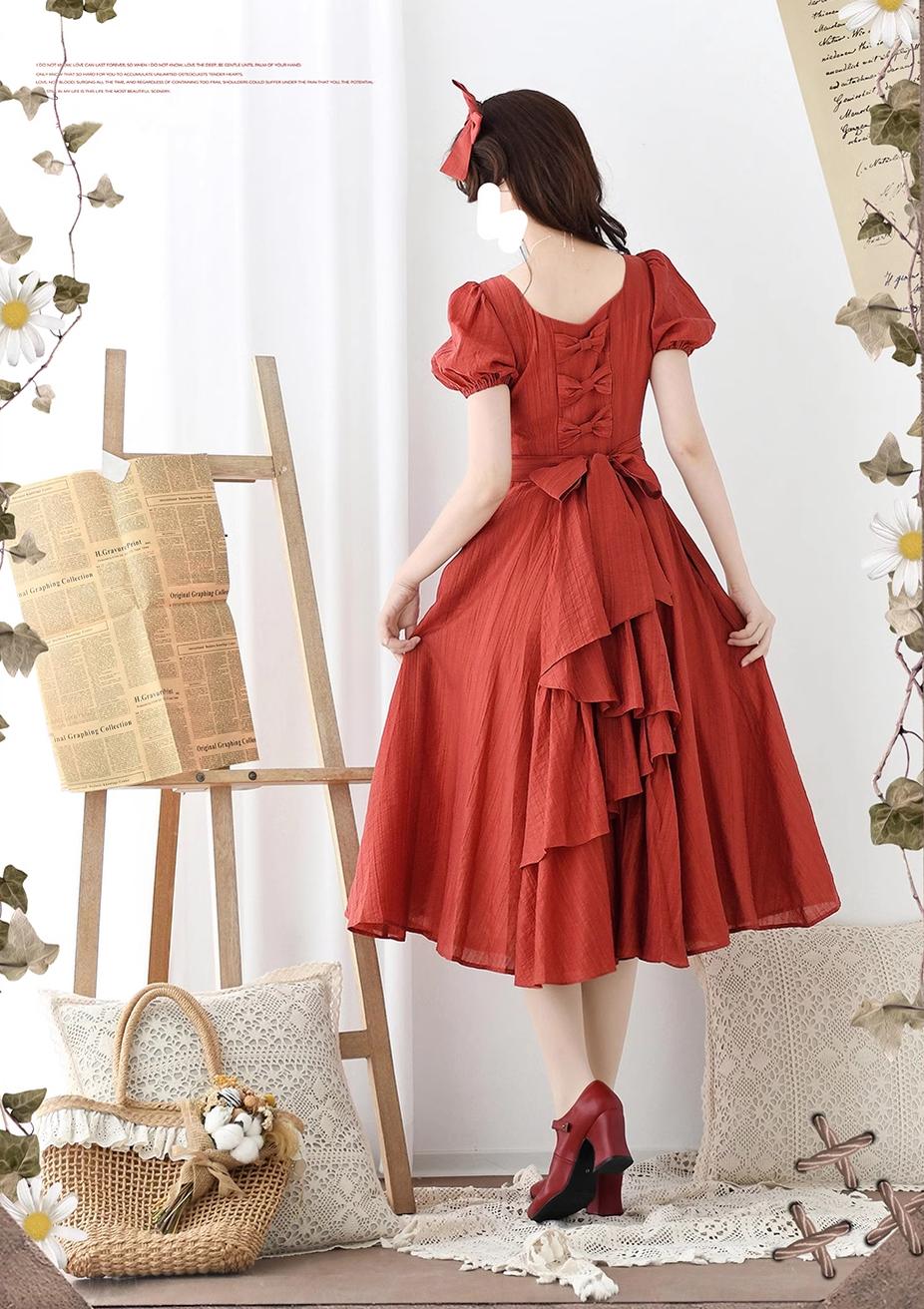 Forest Wardrobe - Forest Gallery - Classic Lolita OP Dress Vintage Cake Tail Dress