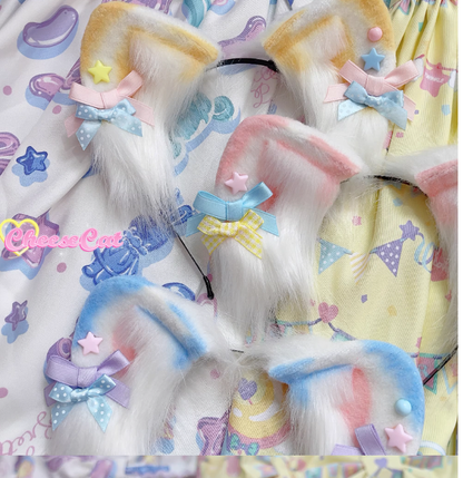 Cheese Cat - Sweet Lolita Dog Ears Shaped KC Multicolor