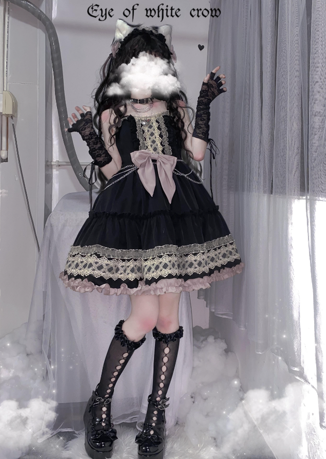 Eye of  White Crow - Dairy Lolita Dress Hot Girl JSK