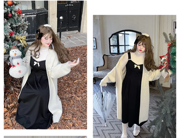 Yingtang - Sweet Lolita Coat Plus Size Lolita Dress Set