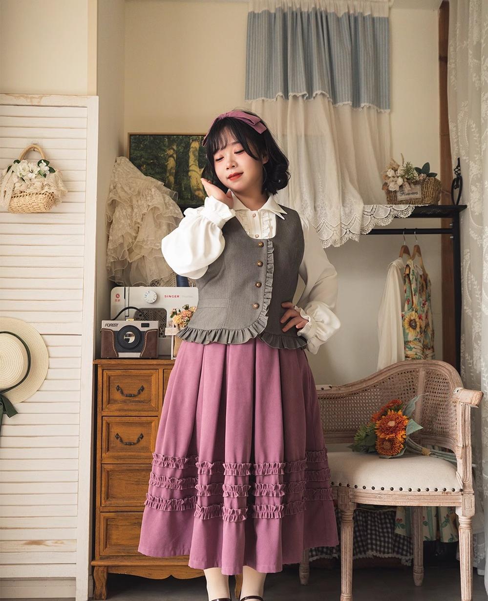 Forest Wardrobe - Forest Basket - Elegant Lolita Vest Autumn/Winter Versatile Waistcoat