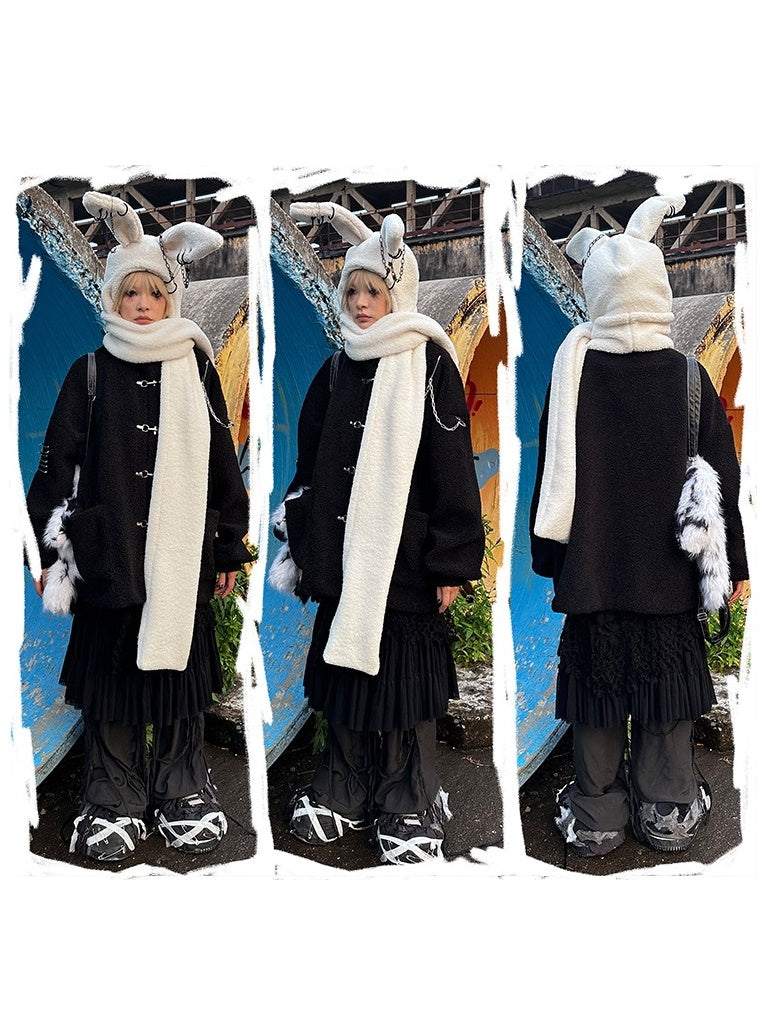 Rebellious Rabbit Scarf Hat【s0000004222】