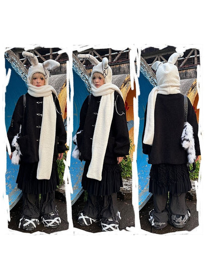 Rebellious Rabbit Scarf Hat【s0000004222】