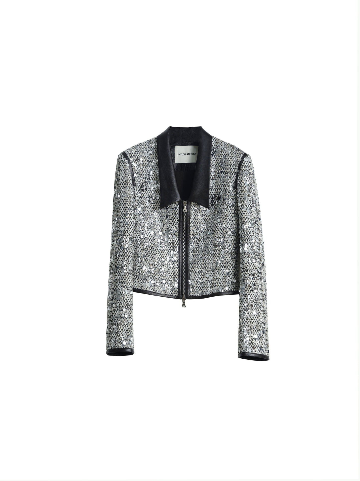 Low Collar Sequined Short Jacket