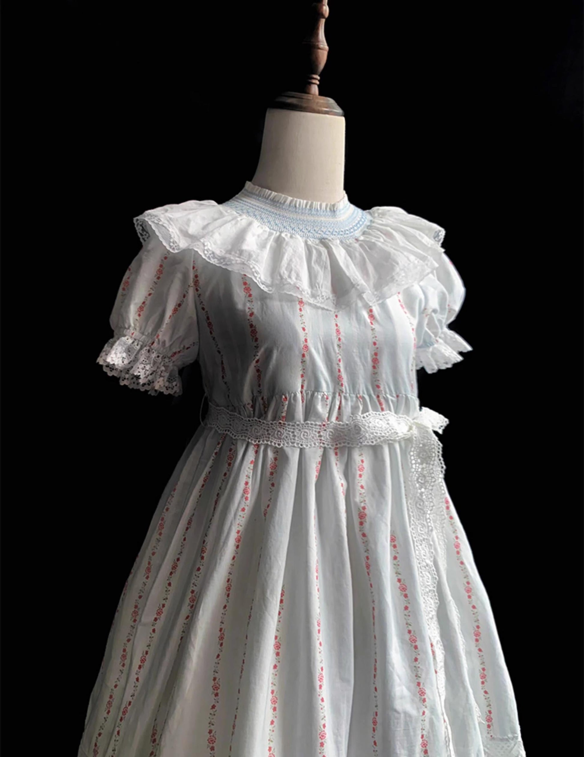 With PUJI - Annie's Dreamland - Cotton Lolita OP Dress Doll Collar Summer Dress