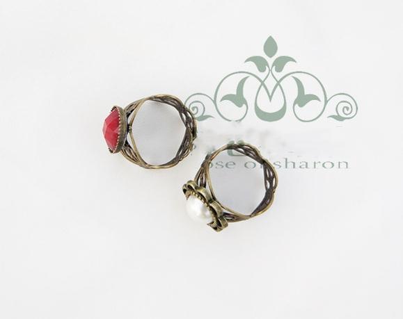 Rose of Sharon - Vintage Lolita Accessories Pearl Ring Ring