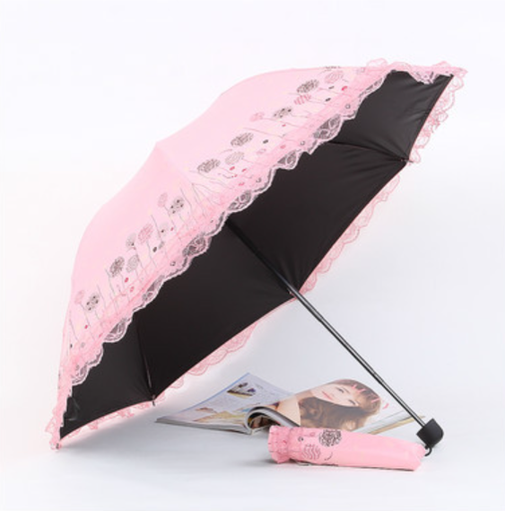 Qiteng - Daily Lolita Lace Princess Sunshade Parasol