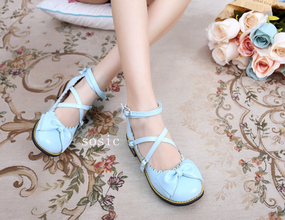 Sosic - Sweet Lolita Low Heel Shoes Multicolors