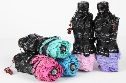 Qiteng - Daily Lolita Lace Princess Sunshade Parasol