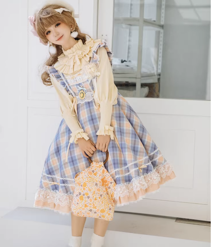 Miaoplus - Sweet Lolita Plaid JSK Multicolors Lucky Bag