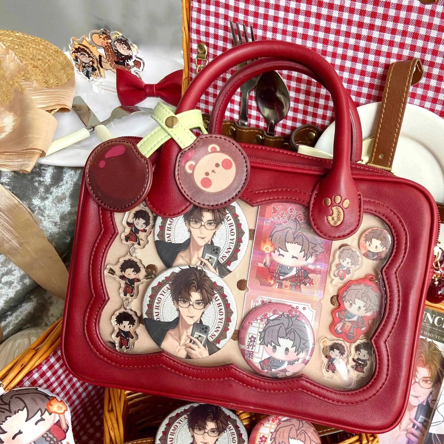 Morning Glory - Kawaii Lolita Bag Cherry Biscuit Shoulder Crossbody Handbag