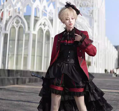 CastleToo - Coffin of Pilgrimage - Medieval European Ouji Lolita Shirt & Pants Suit