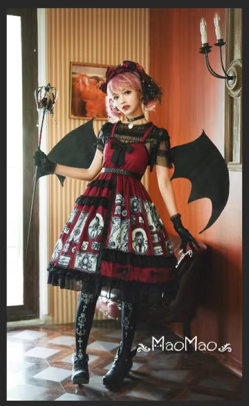 Wulala Mew - Elegant Lolita Pantyhose Daily Gold Foil Printing Tights