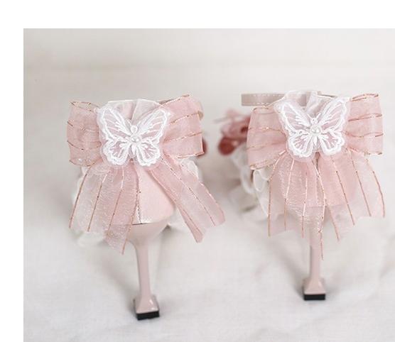 Xiaogui - Wedding Lolita Pointed Toe High Heels Shoes