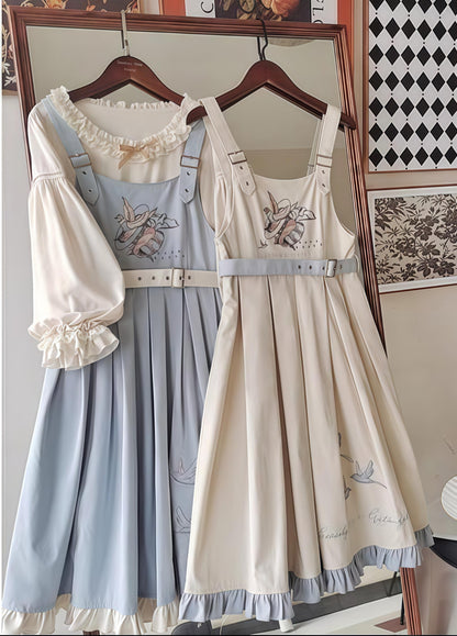 EESSILY - Flying Bird - Plus Size Elegant Lolita JSK Dress With Bird Embroidery