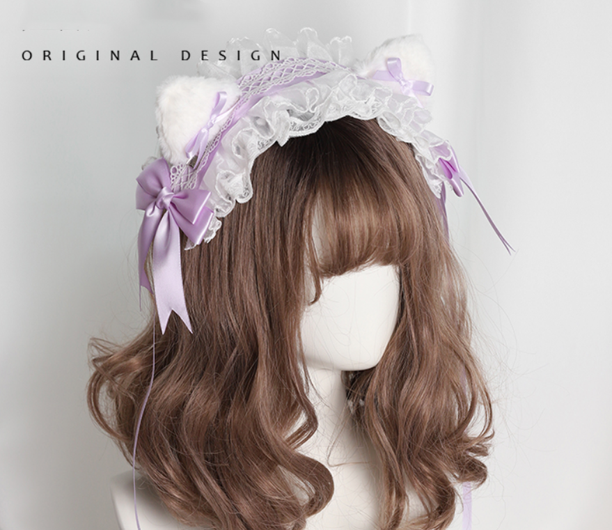 Their Past Decorations - Sweet Lolita Cat Ear Hairband