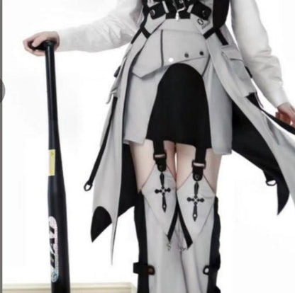 Letters from Unknown Star - Sky Core Record - Ouji Lolita Shorts Suits Short Sleeve Dress Set