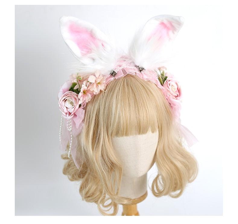 Xiaogui - Elegant Lolita Floral Lace Handmade Headband