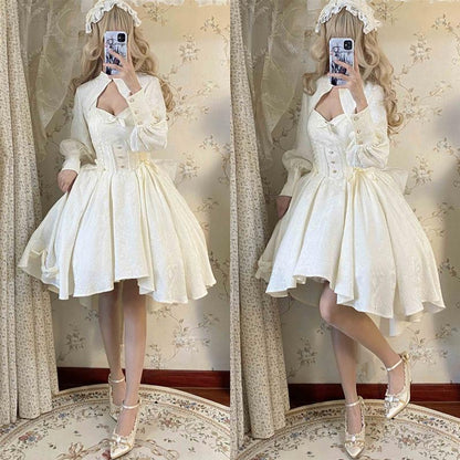 Strawberry Duck - Gothic Lolita Dress White Lolita JSK