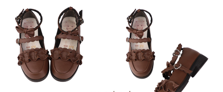 Sheep Puff - Kawaii Lolita Shoes Multicolors