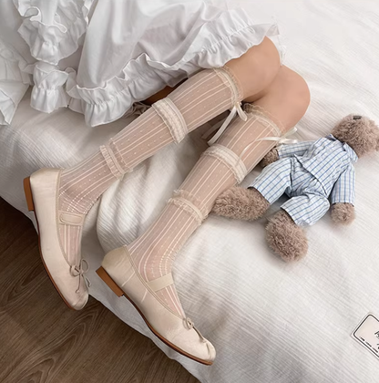 WAGUIR - Sweet Lolita Lace Thin Calf Socks