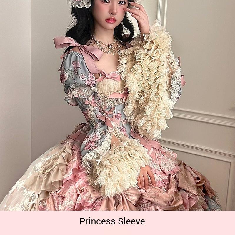 Sweet Wood - Jewel Rose - Plus Size Sweet Lolita Skirt Set in Separate Pieces