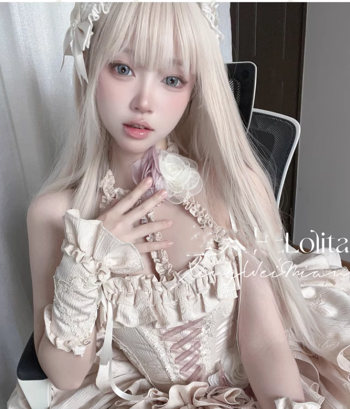 Xingweimian - Sunset Venus - Gothic Lolita Formal Dress Fishbone Waist JSK Dress Set