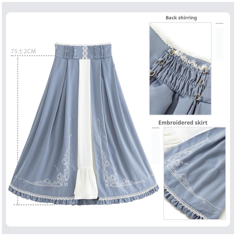 Polyhymnia - Miss Leisha - Classic Lolita Skirt Set Elegant Winter Cape