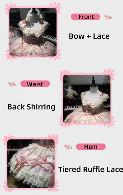 Sugar Girl - Dream Whisper Butterfly - Ballet-Inspired Sweet Lolita JSK Dress