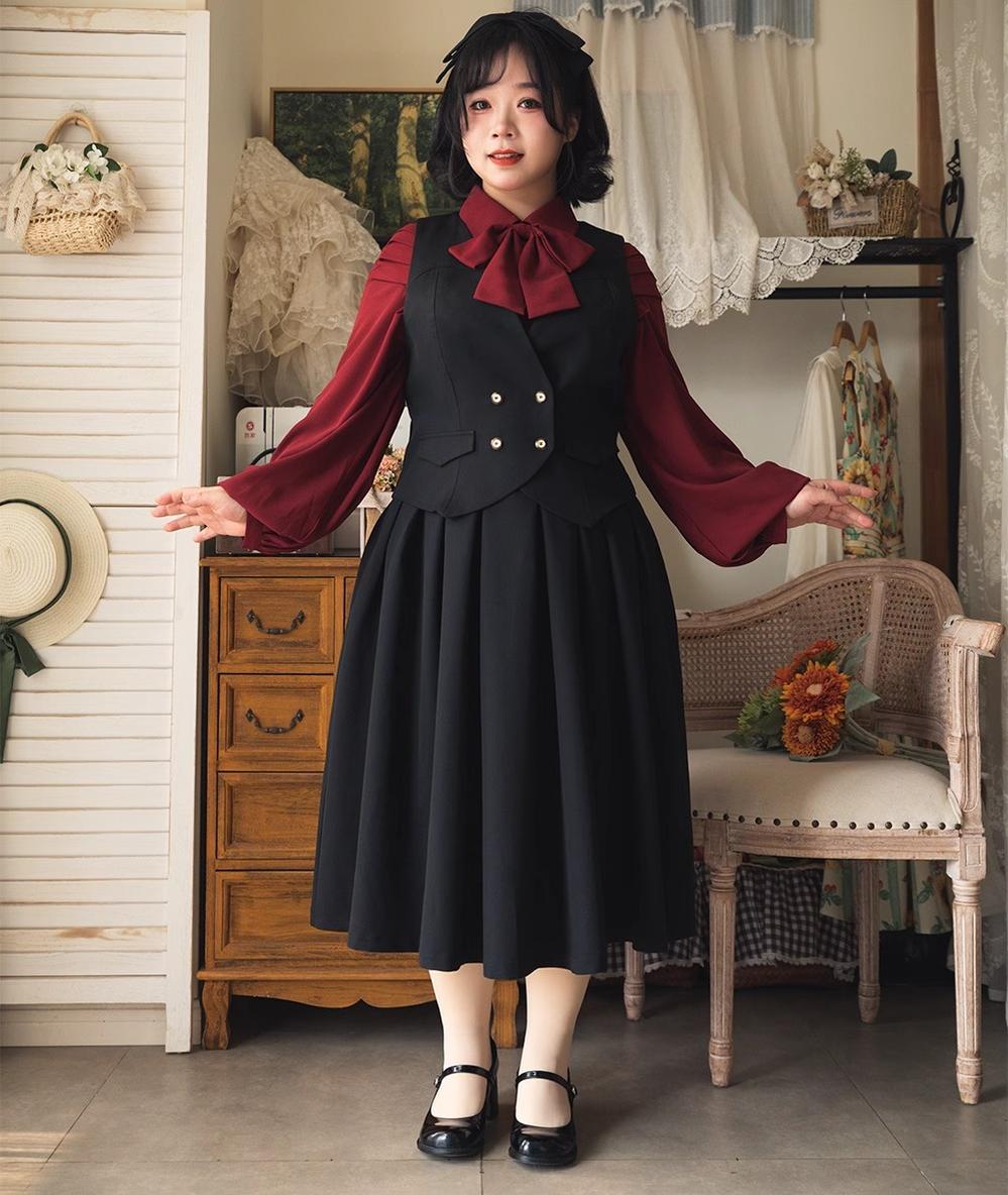 Forest Wardrobe - Forest Basket - Elegant Lolita Vest V Collar Retro Waistcoat