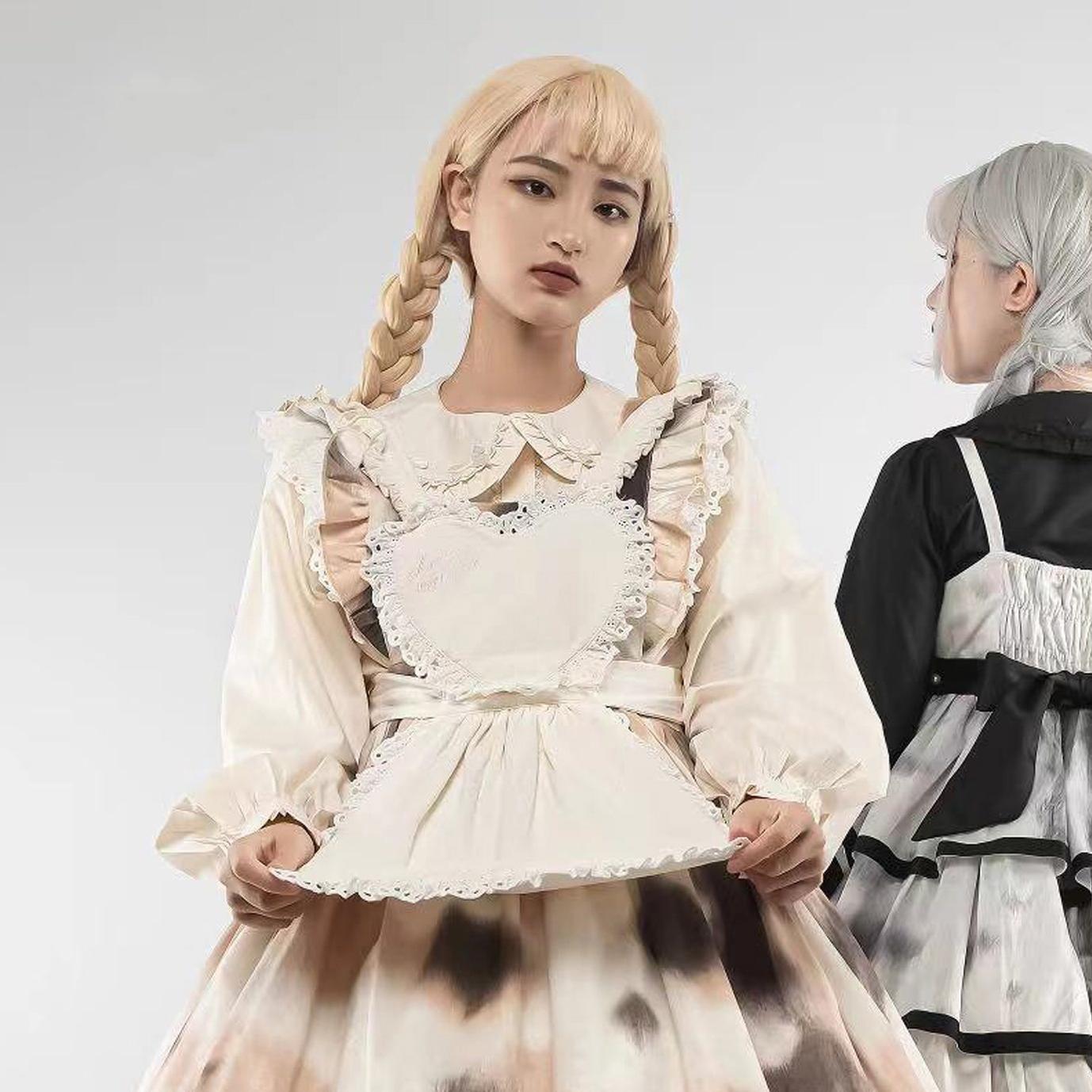 MIST - Sweet Lolita Blouse Doll Collar Lolita Shirt With Bubble Sleeve