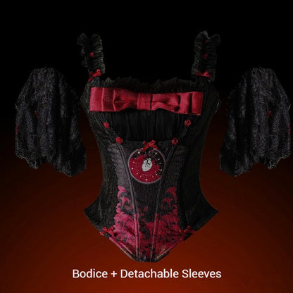 Caged Bird Hotel - Eclipsed Moon Gallery - Plus Size Halloween Gothic Lolita Skirt & Bodice Set